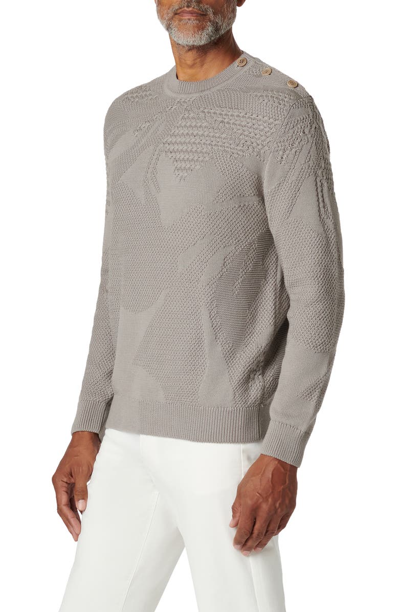 Bugatchi Texture Stitch Sweater, Alternate, color, Willow