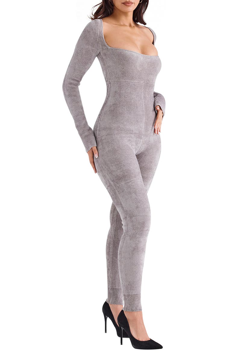 Isis Chenille Long Sleeve Jumpsuit, Alternate, color, MINK