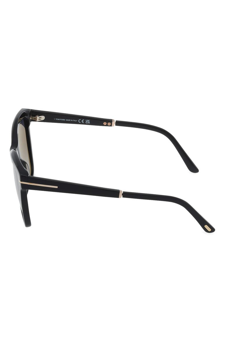 TOM FORD Lucia 54mm Polarized Square Sunglasses, Alternate, color,