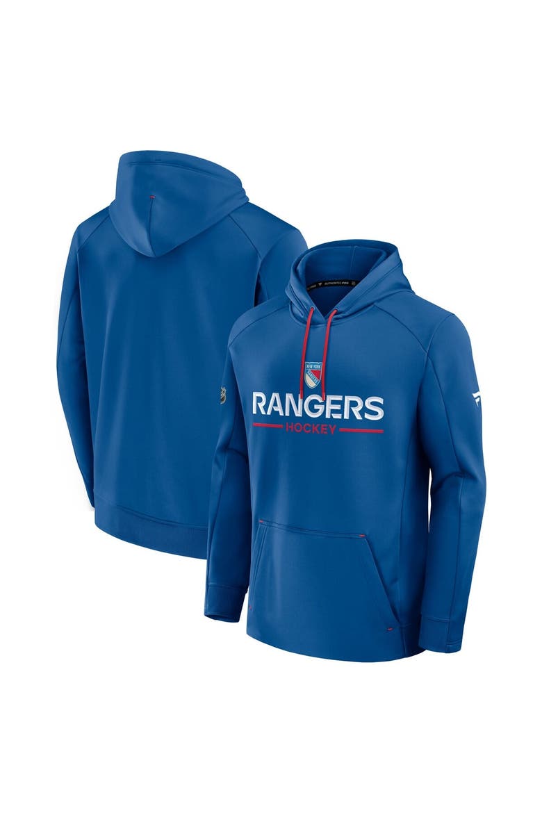 Men's Fanatics Blue New York Rangers Authentic Pro Rink Centennial Hoodie, Alternate, color, Blue
