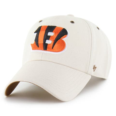 Men's Carhartt x '47 Natural Cincinnati Bengals Undyed Clean Up Adjustable Hat