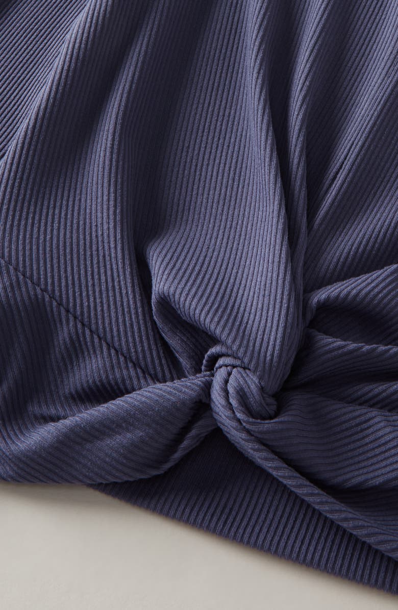 Zella Girl Kids' Ballet Crop Rib T-Shirt, Alternate, color, Blue Shadow