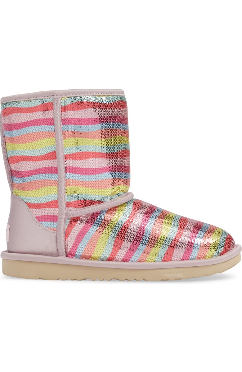 UGG<sup>®</sup> Classic Short II Genuine Sheepskin Lined Mural Boot, Alternate, color,