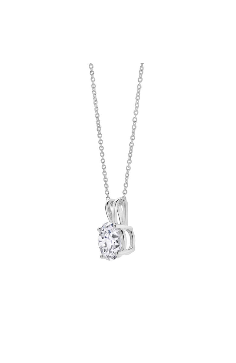 LuvMyJewelry Lucent 14K Gold Round Lab Grown Diamond Pendant - 2 Ct, Alternate, color, 14K White Gold