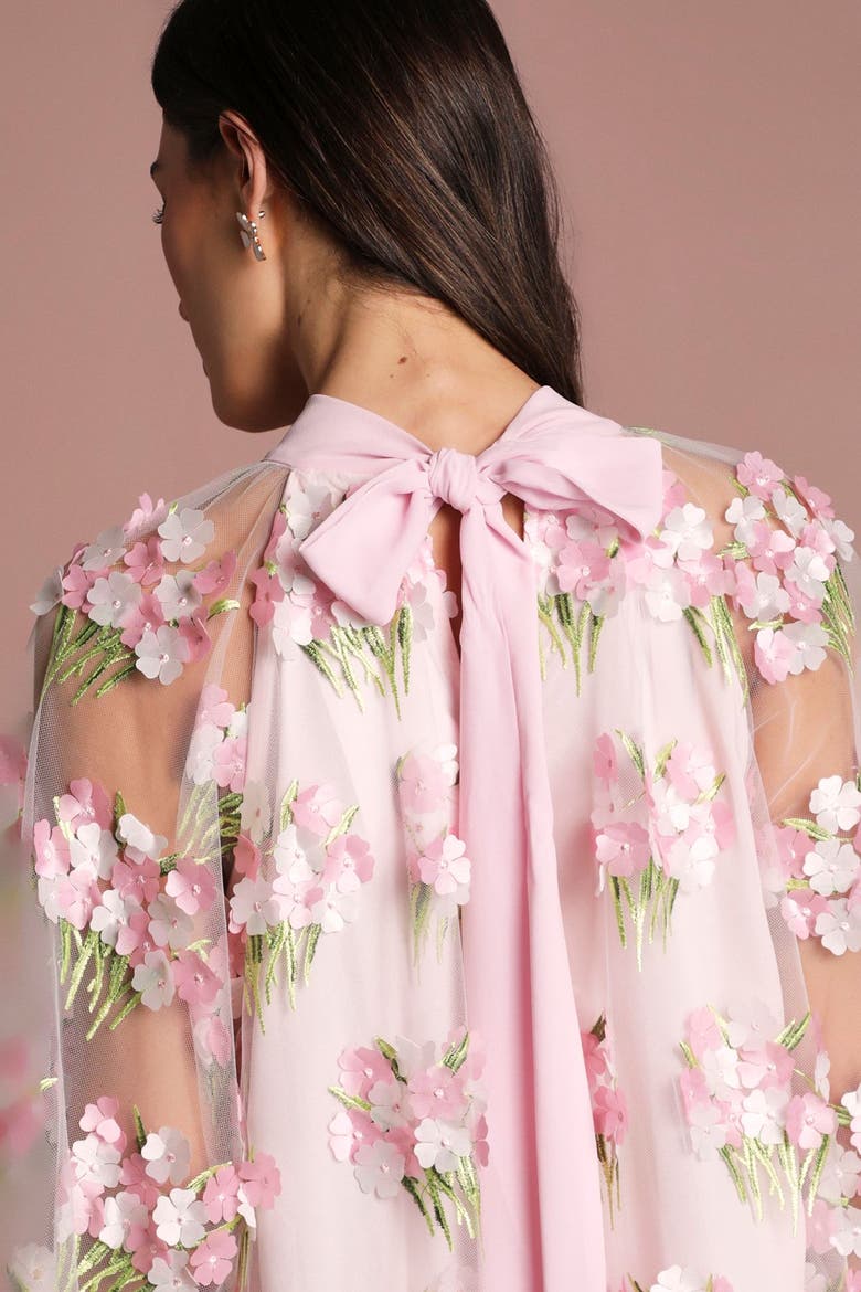 Long Sleeve Mesh Shift Dress, Alternate, color, Pink