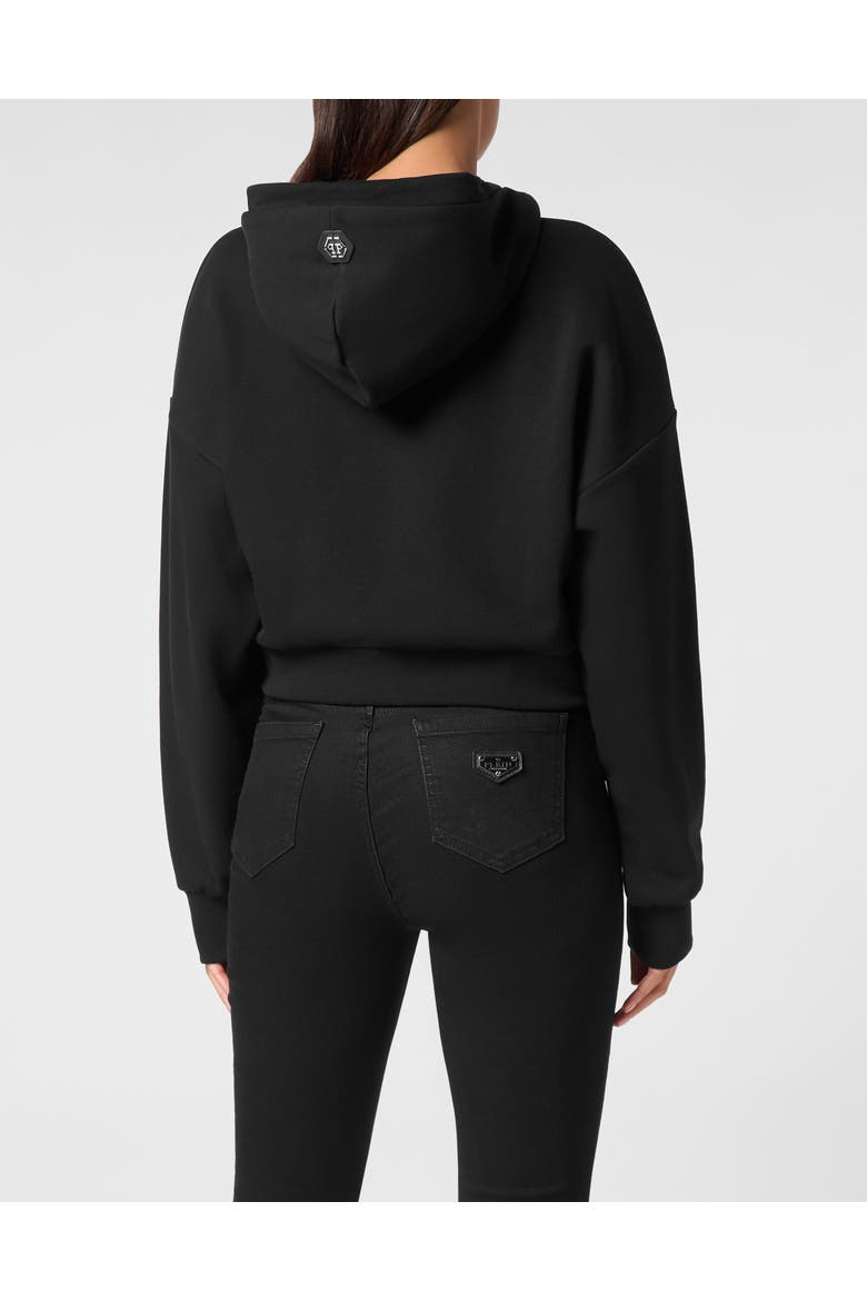 Hooded Sweatshirt Skull&Bones Women, Alternate, color, black