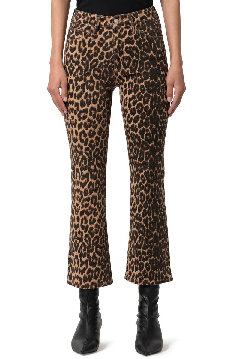 Mavi Jeans Anika Leopard Crop Flare Jeans, Main, color,