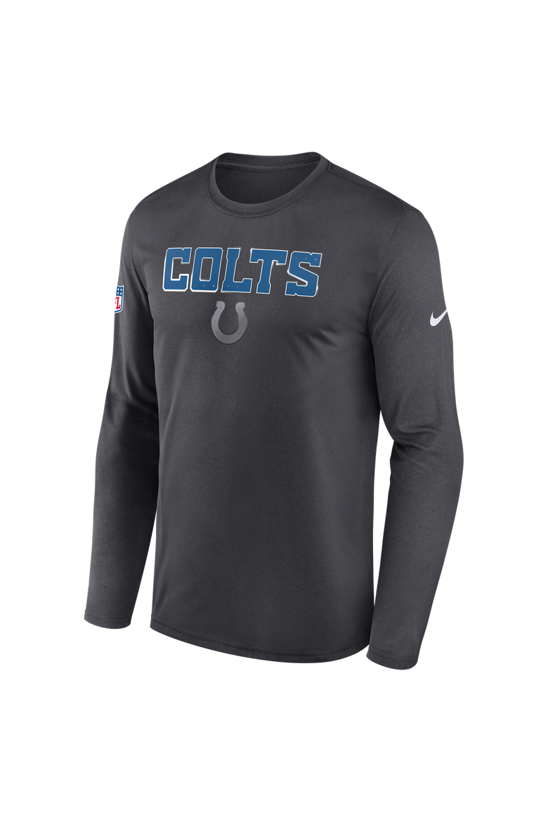 Men's Nike  Anthracite Indianapolis Colts 2026 Rivalries Collection Sideline Legend Long Sleeve T-Shirt, Alternate, color, Anthracite