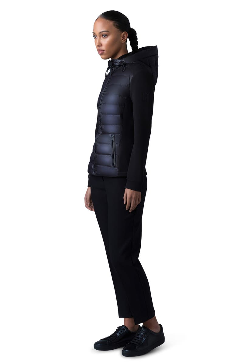 Mackage Della Mixed Media Down Puffer Jacket, Alternate, color,