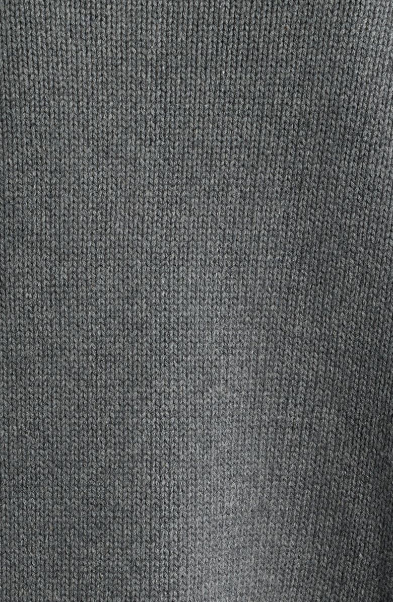 Rails Rayleen Collared Cotton Cardigan, Alternate, color, Charcoal Black Blanket Stitch