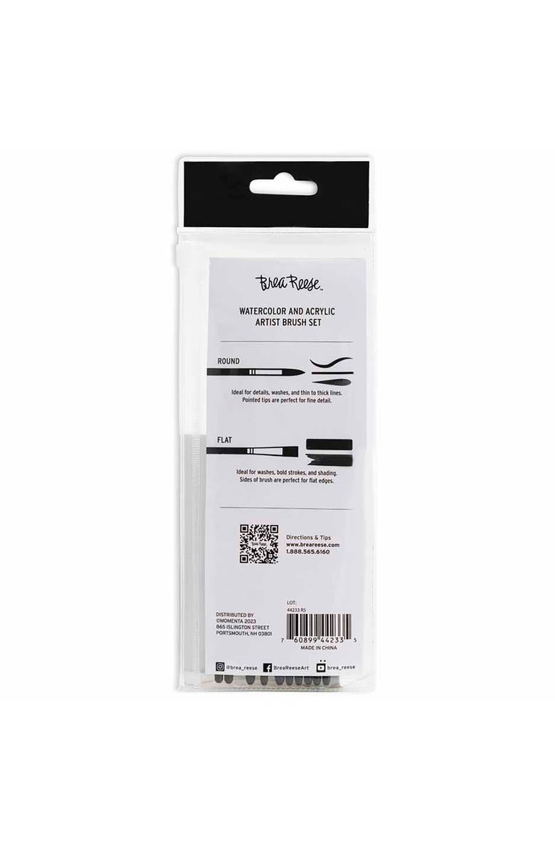 Brea Reese Brush Set Value Pack 10Pc Gold Taklon Bristles, Alternate, color, Gold