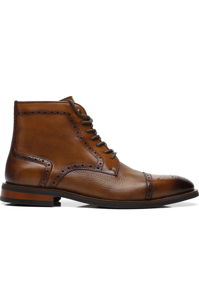 La Milano Jaxon II Cap Toe Boot, Alternate, color, Cognac