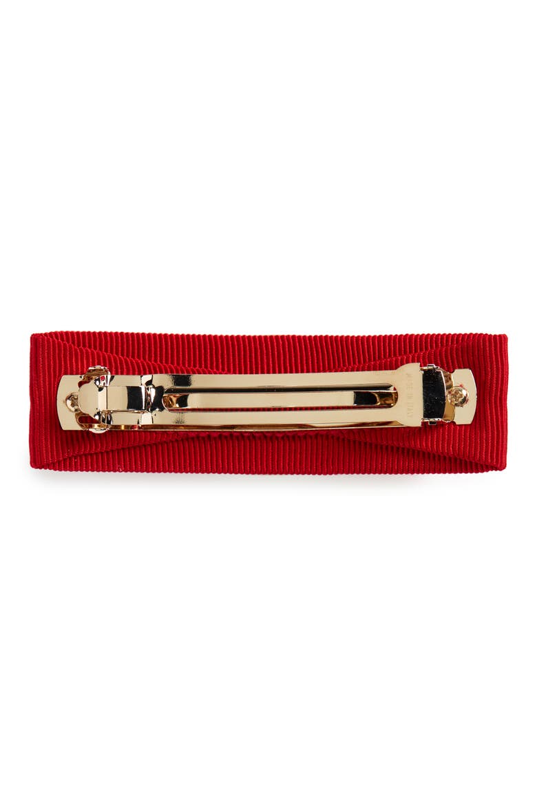 Salvatore Ferragamo Vara Bow Barrette, Alternate, color, ROSSO/ ORO