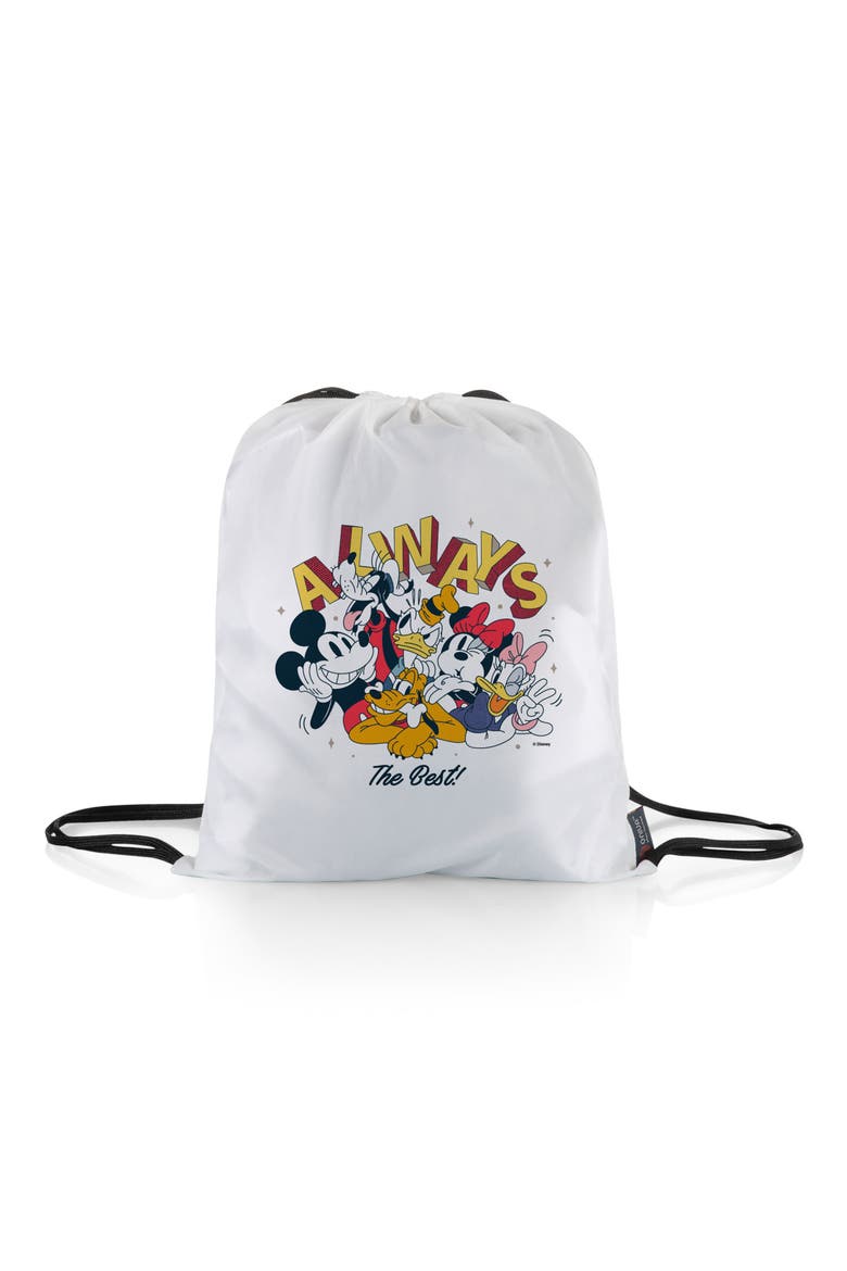 Mickey Mouse & Friends Polar Fleece Blanket Bag, Alternate, color, BLACK