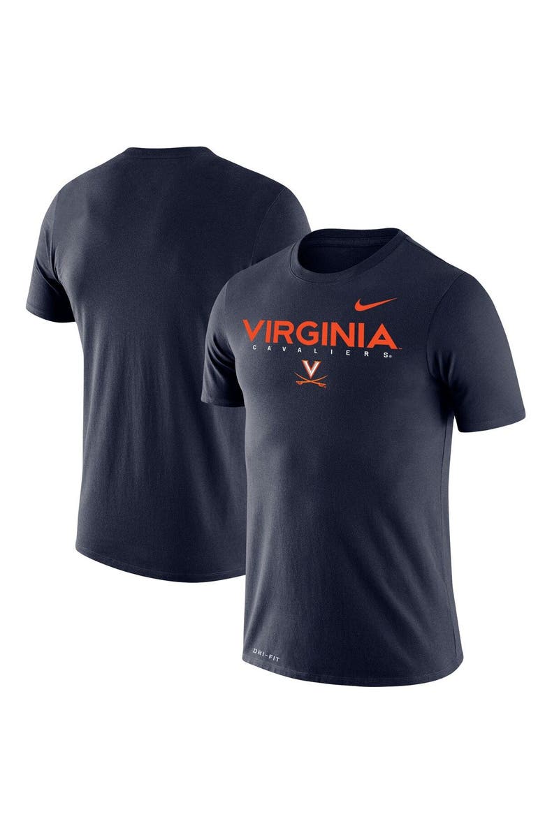 Nike Men's Nike Navy Virginia Cavaliers Facility Legend Performance T-Shirt, Main, color, 