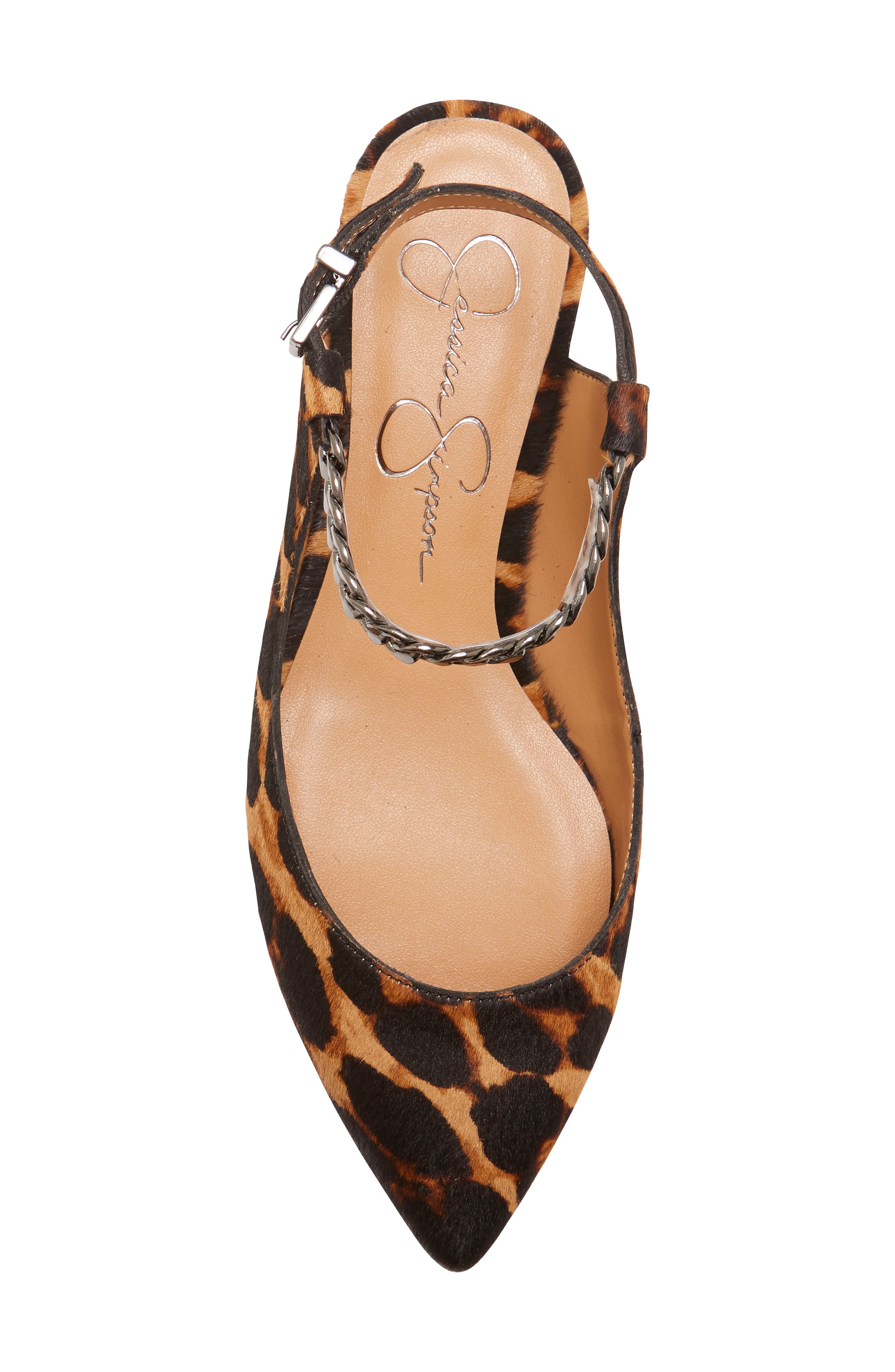 Jessica Simpson Lissa 2 Genuine Calf Hair Flat, Alternate, color, Natural