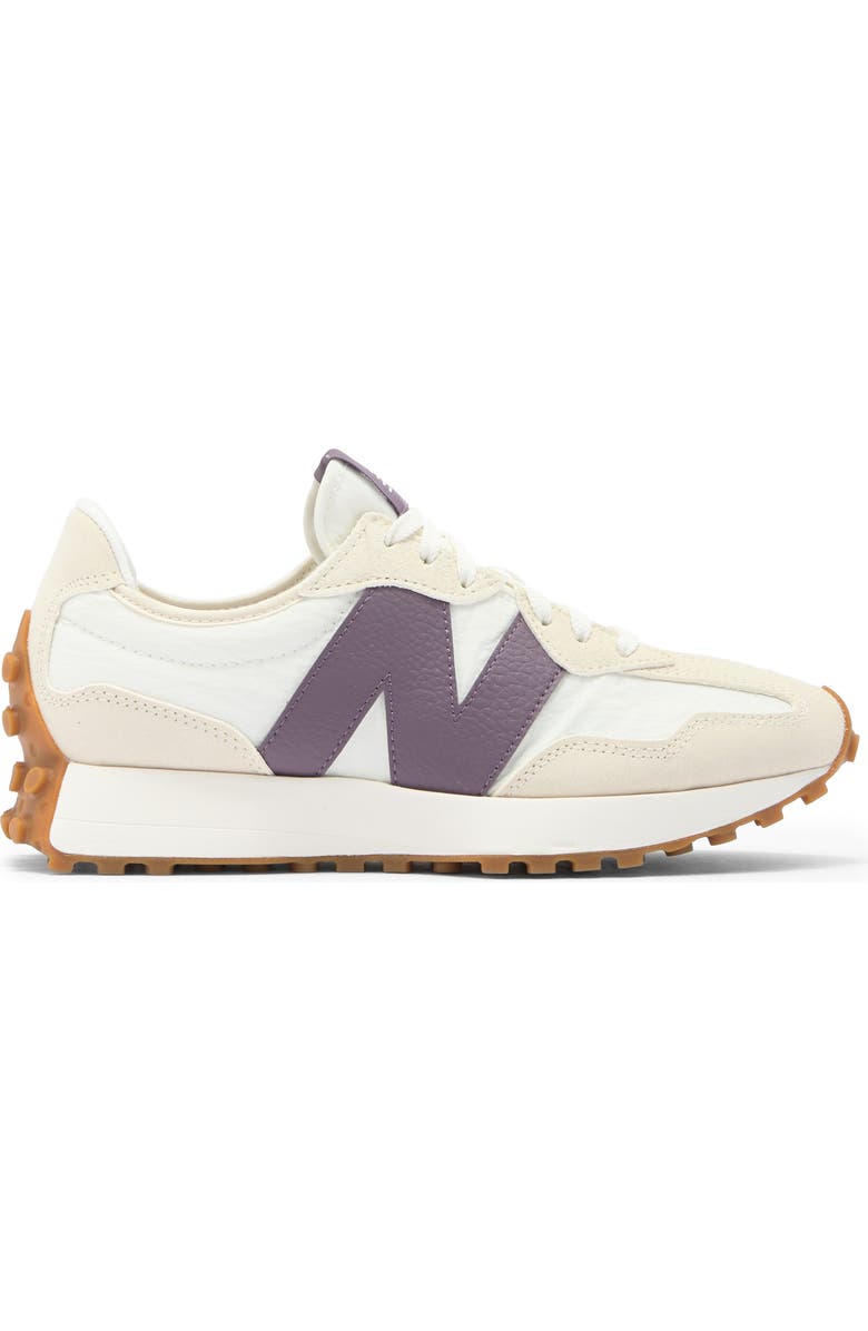 New Balance 327 Sneaker, Alternate, color, Linen/ Dark Ice Wine