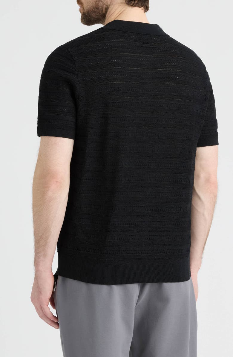 Hunter Portier Polo Sweater, Alternate, color, Black