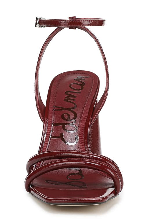 Sam Edelman Kia Strappy Sandal In Burgundy