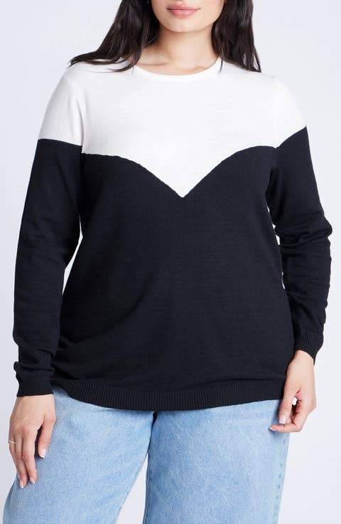 Sweetheart Colorblock Sweater