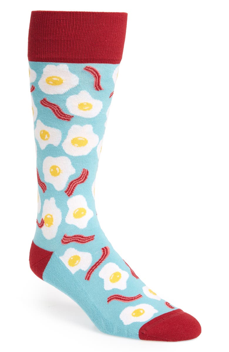 NORDSTROM MEN'S SHOP Eggs and Bacon Socks, Main, color, 