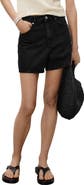 MANGO High Waist Denim Shorts