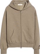 Fear of God Essentials Classic Fit Logo Graphic Zip Hoodie