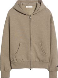 Fear of God Essentials Classic Fit Logo Graphic Zip Hoodie