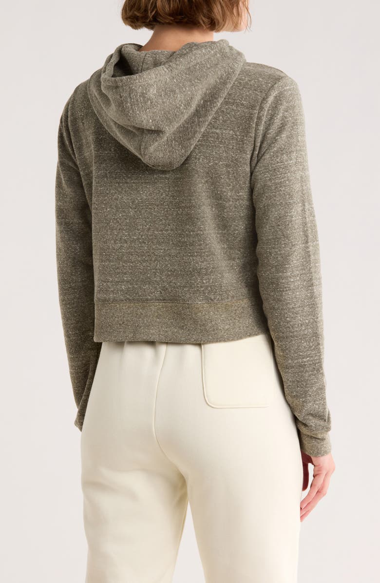 Threads 4 Thought Fleece Crop Hoodie, Alternate, color, Ranger Green