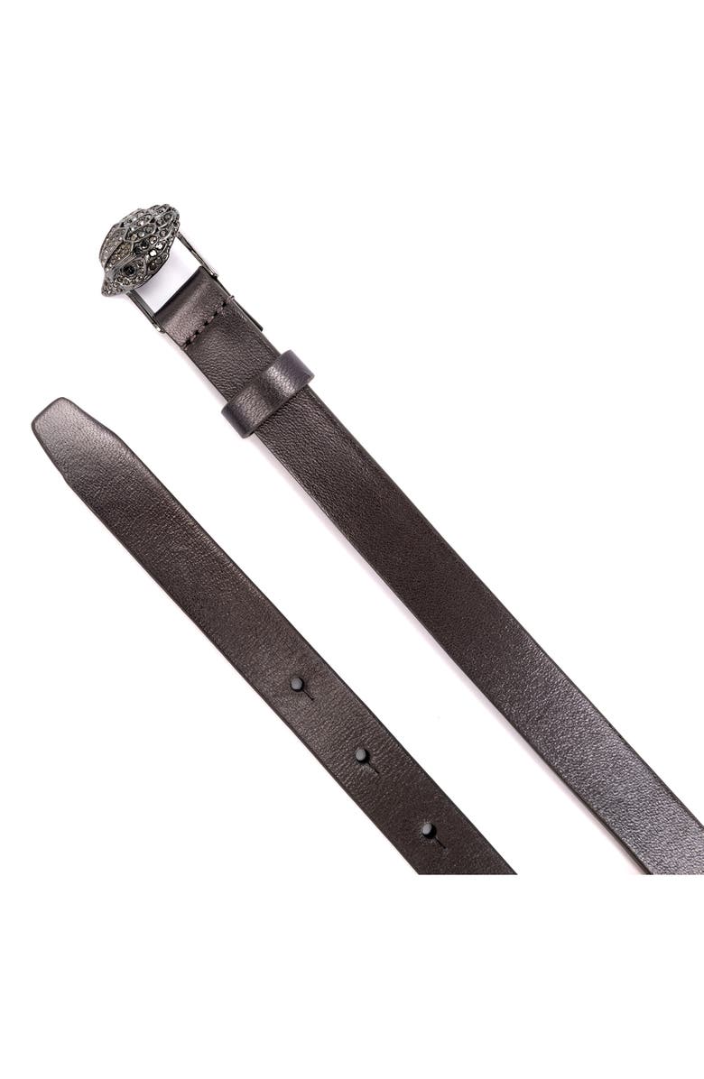 Kurt Geiger London Drench Metallic Leather Belt, Alternate, color, 
