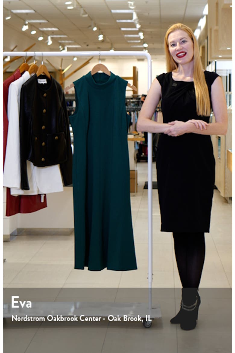 Mock Neck Sleeveless Knit Dress video
