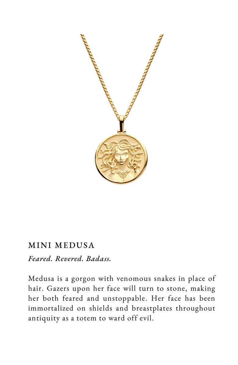 Awe Inspired Mini Medusa Necklace, Alternate, color, 