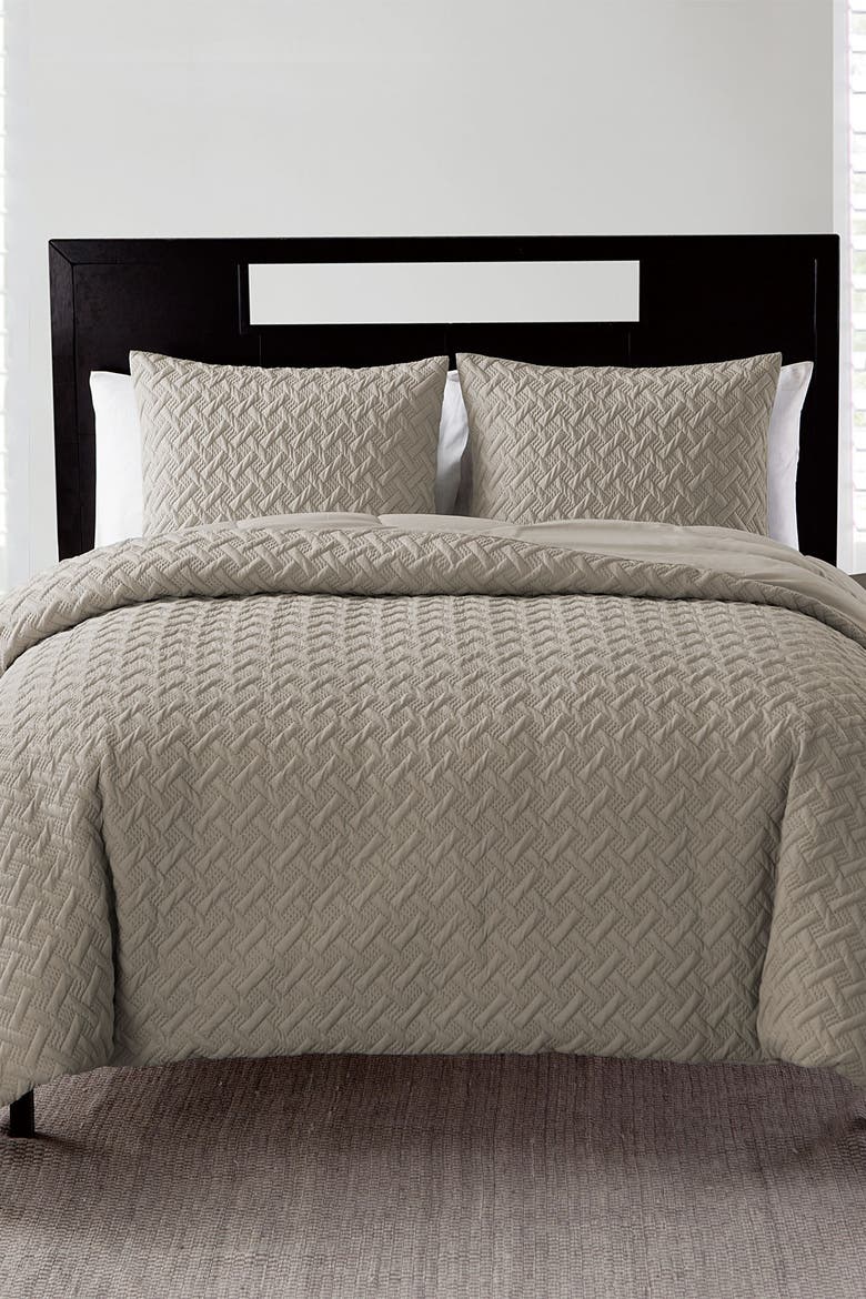 Nina Embossed Comforter Set - Full/Queen, Main, color, TAUPE