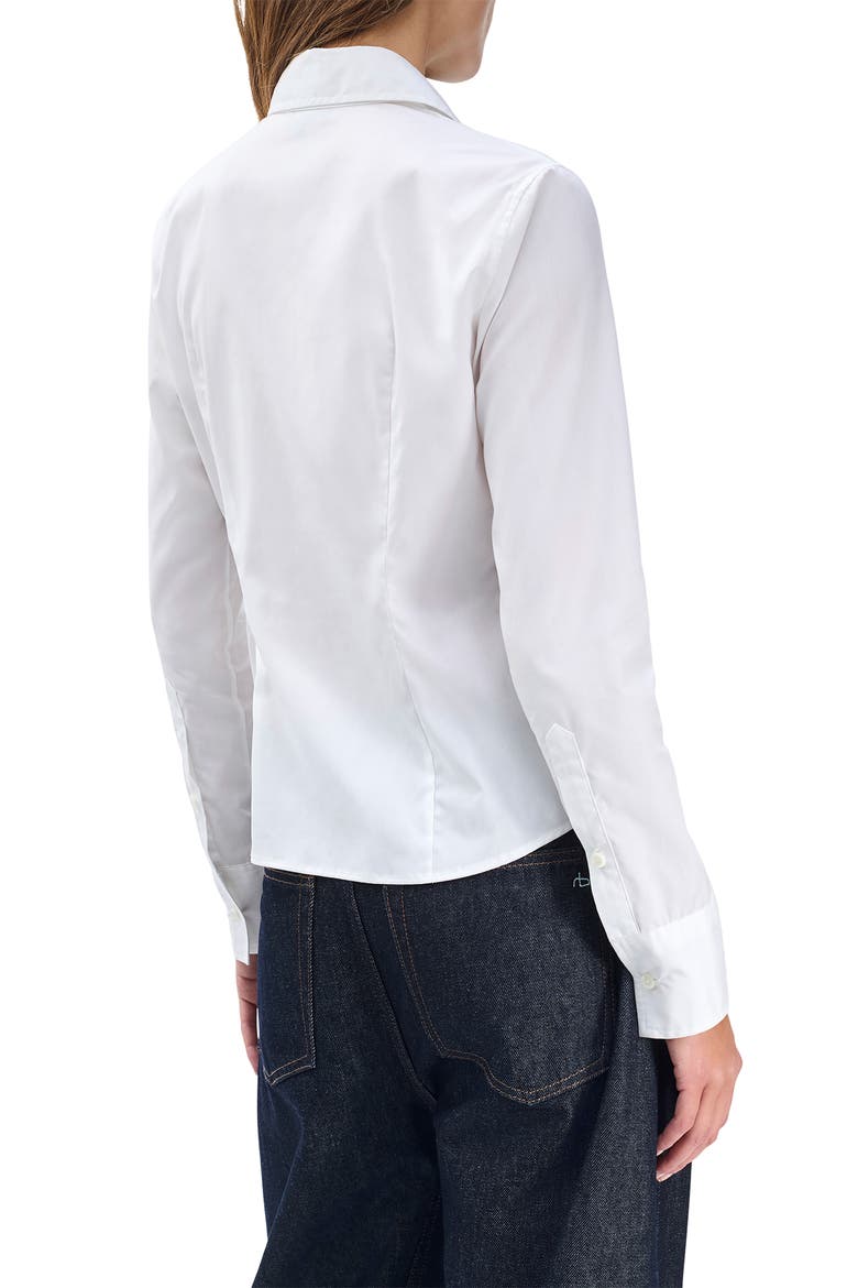 Dayton Cotton Poplin Button-Up Shirt, Alternate, color, WHITE