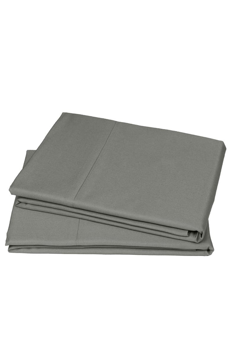 CALIFORNIA DESIGN DEN Set of 2 Pillowcases - Grand Indulgence 1000 Thread Count 100% Cotton Sateen, Main, color, Grey