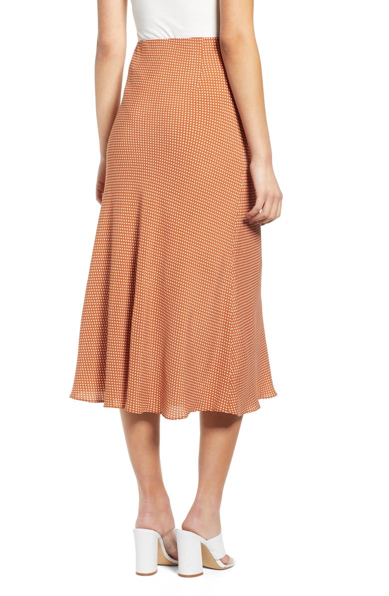 Leith Bias Cut Midi Skirt, Alternate, color, 