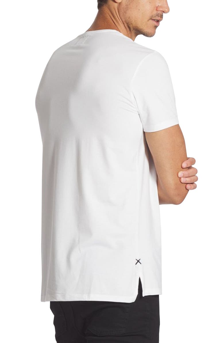 Cuts AO Split Hem T-Shirt, Alternate, color, White