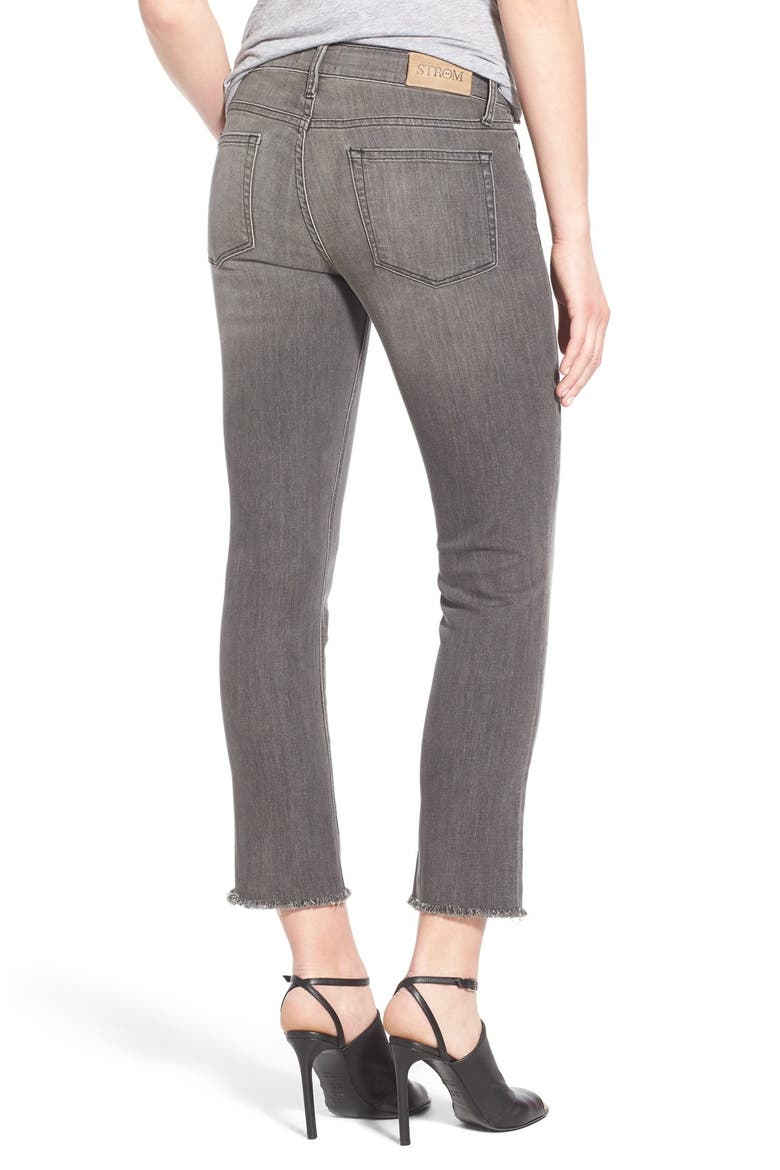 'Fem' Crop Straight Leg Jeans, Alternate, color, ASH