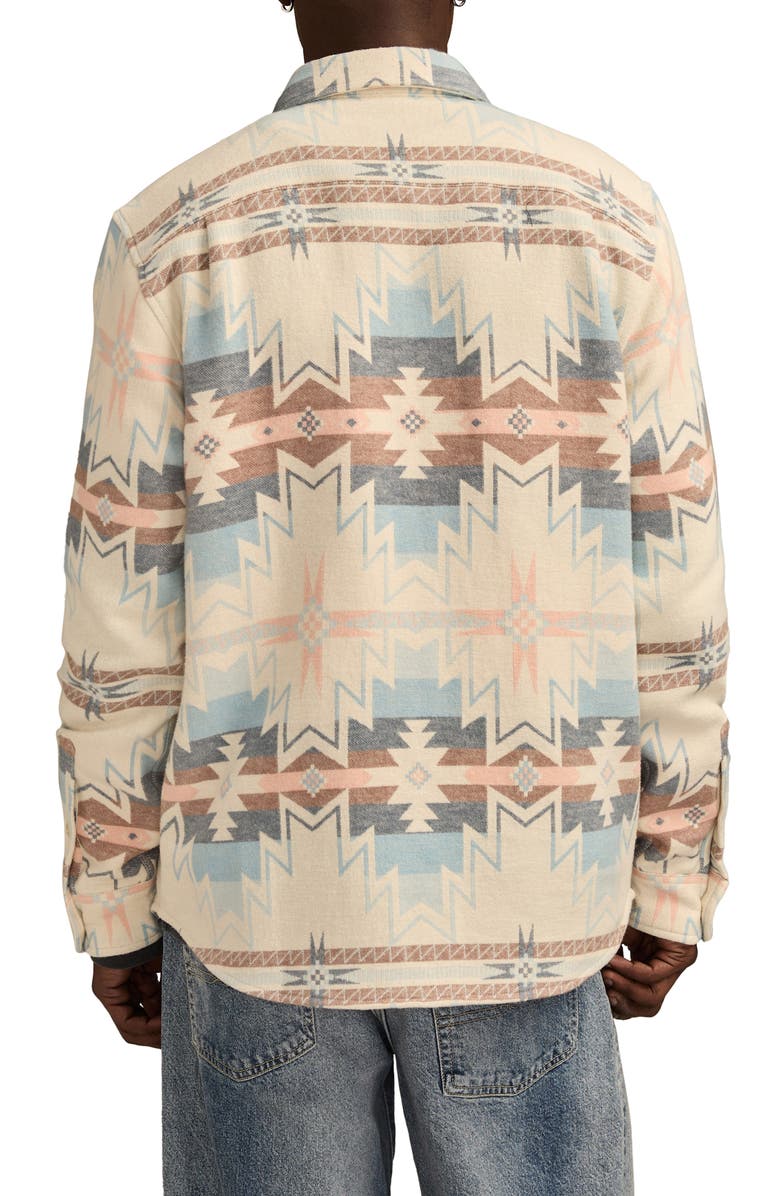Lucky Brand Southwest Pattern Jacquard Cotton Button-Up Shirt, Alternate, color,