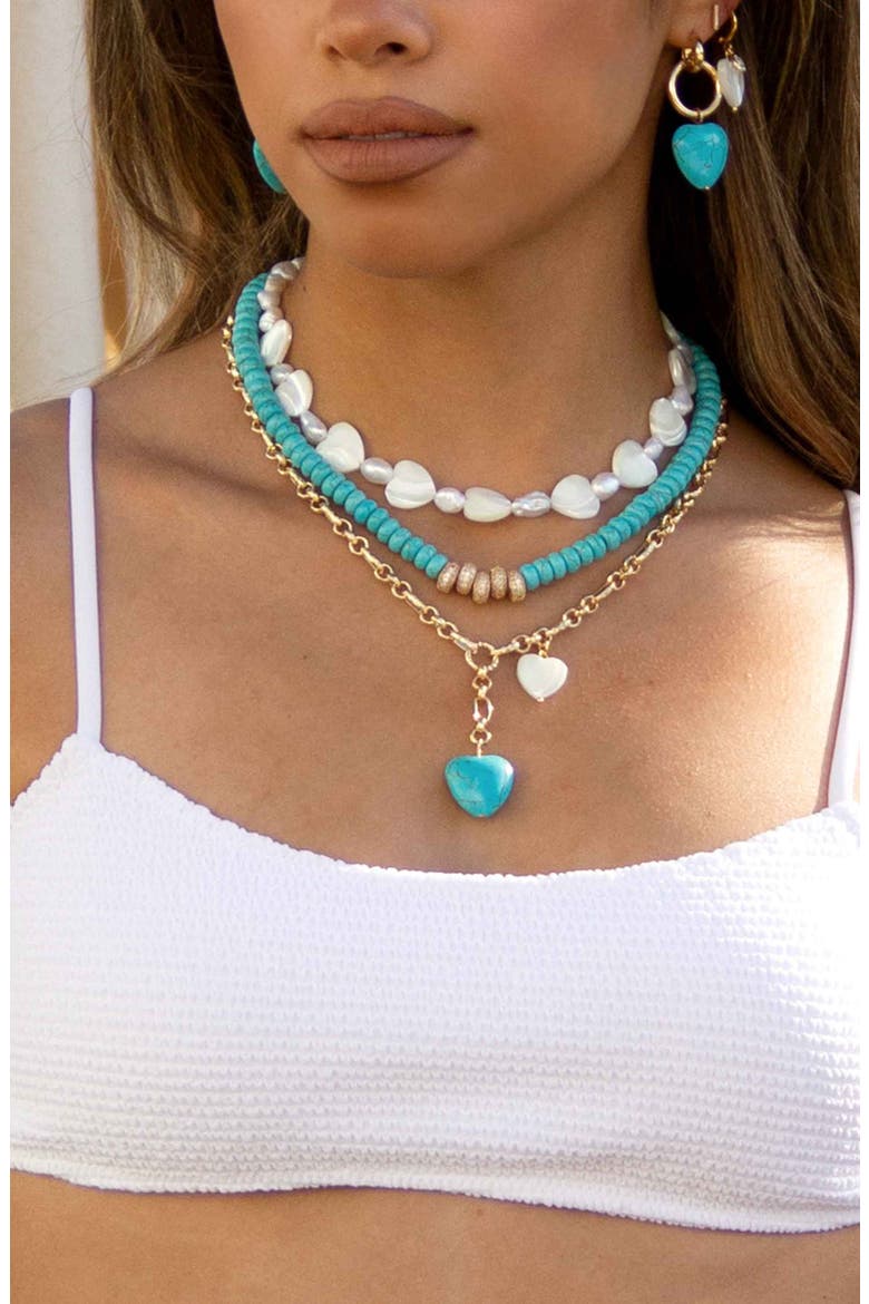 Heart Charm Y-Necklace, Alternate, color, GOLD