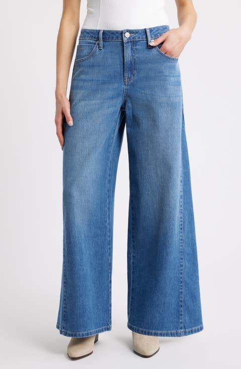 Stretch Wide Leg Jeans