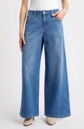 CITY BLUES Stretch Wide Leg Jeans