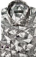 MASUTTO Rafael Print Button-Up Long Sleeve Shirt