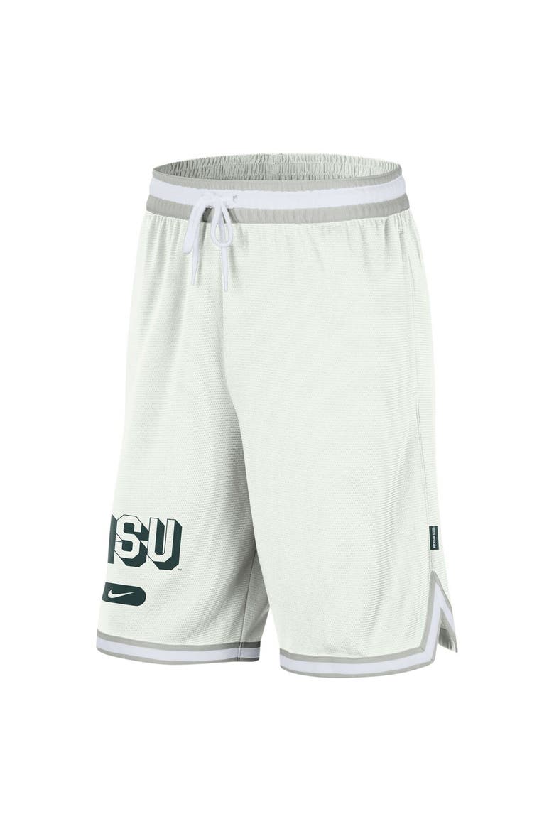 Men's Nike White Michigan State Spartans DNA 3.0 Performance Shorts, Alternate, color, Cream