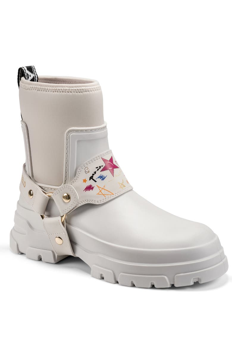 KARL LAGERFELD PARIS Ranelle Rain Boot, Main, color, Soft White