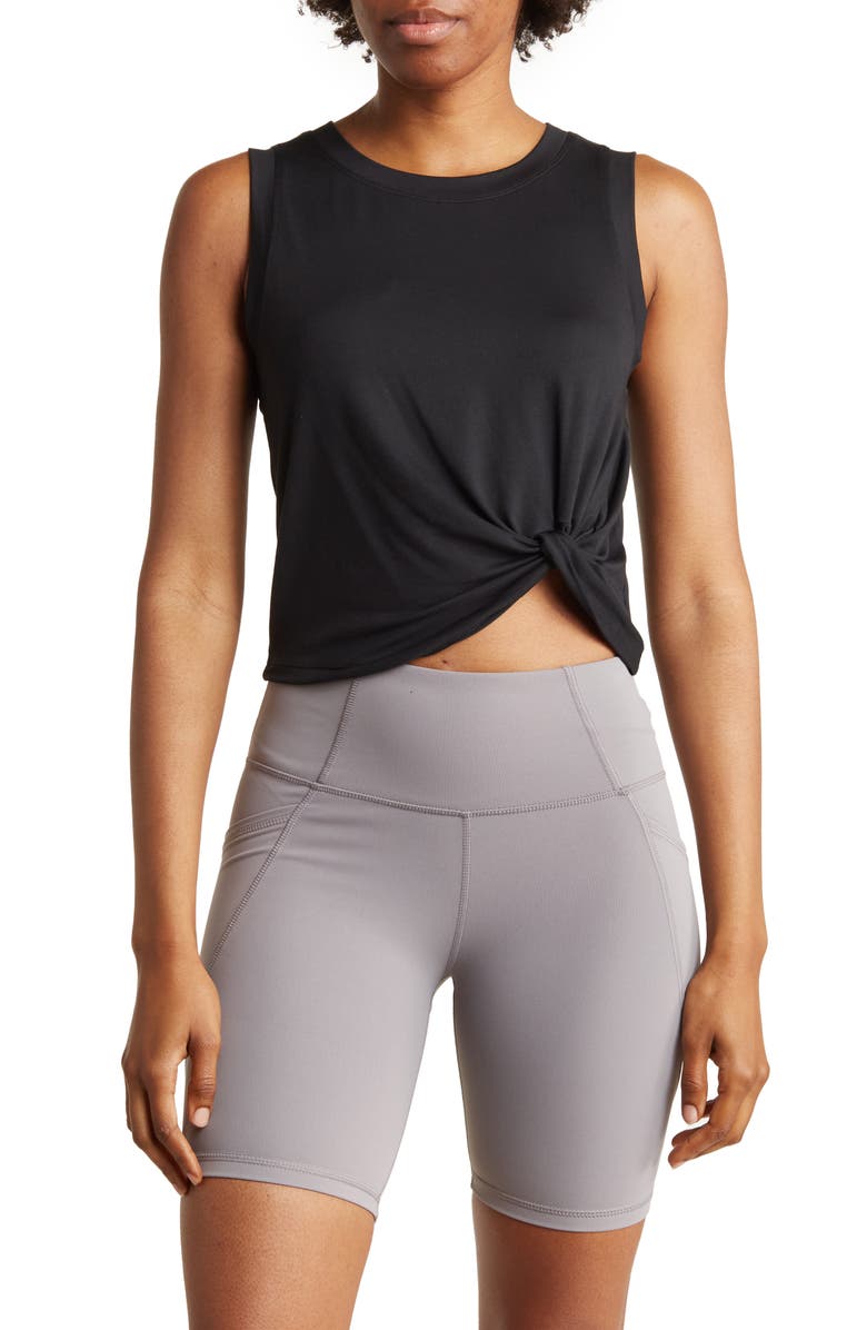 YOGALICIOUS Supersoft Sideline Twist Tank, Main, color, 