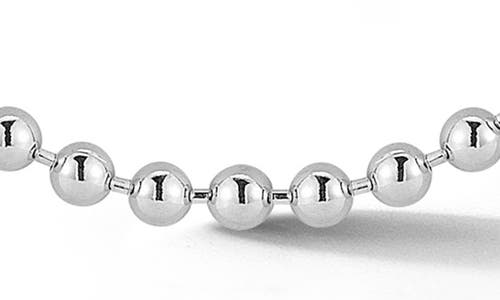 Yield Of Men Sterling Silver Ball Chain Necklace In Gray