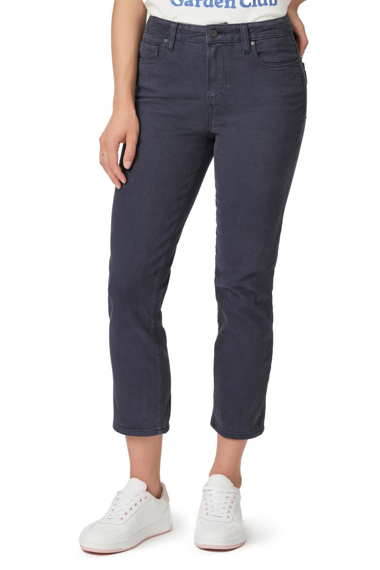 Cindy High Waist Crop Slim Straight Leg Jeans, Main, color, VINTAGE NAVY HAZE