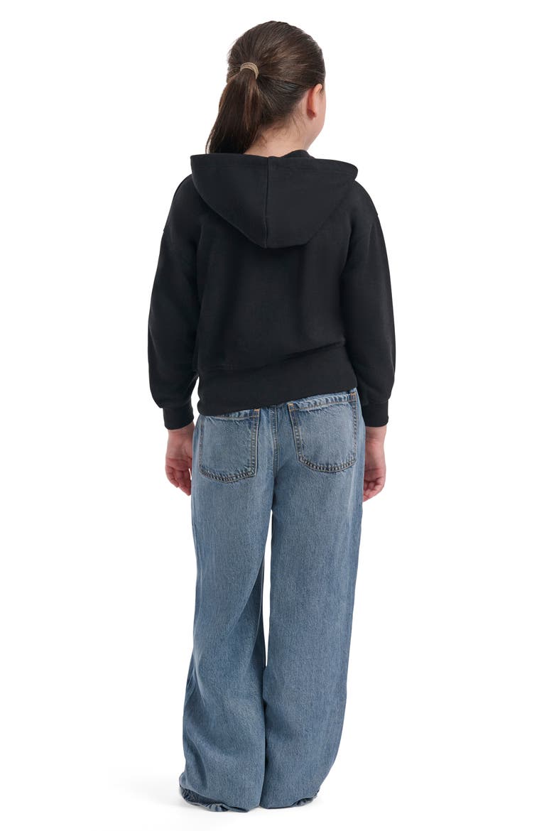 Kids' Dream Supersoft Zip-Up hoodie, Alternate, color, BLACK