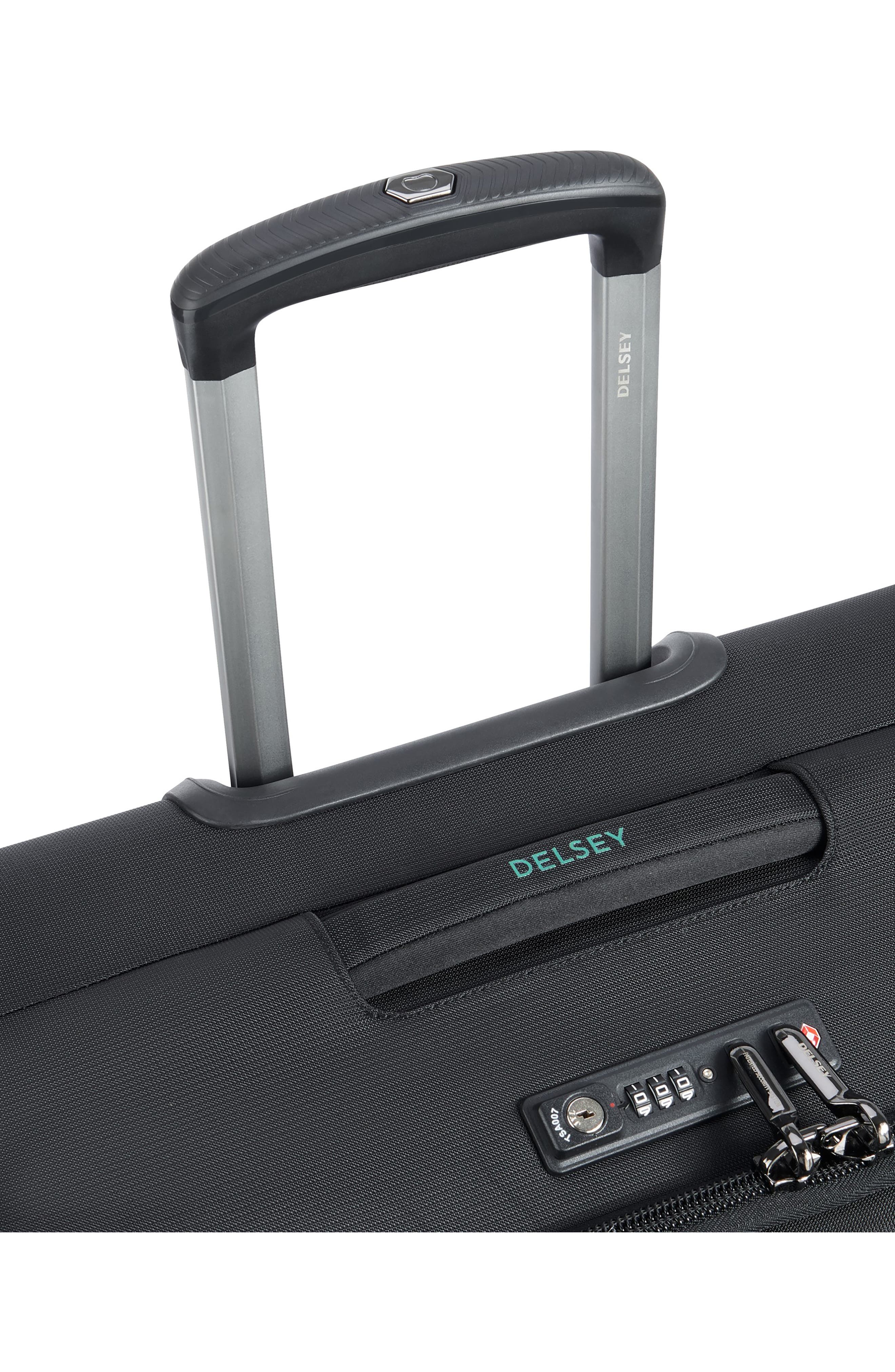 DELSEY Helium DLX 25-Inch Softside Spinner Luggage, Alternate, color, Black
